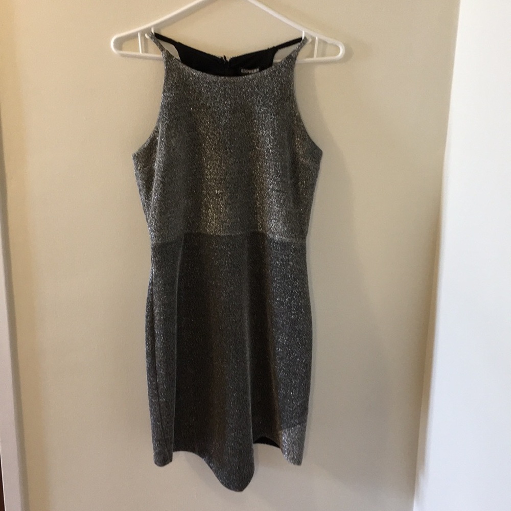 Express silver dress NWOT